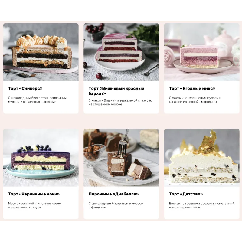 [Alina2cakeschool] Муссовые торты и пирожные. Тариф Эконом. 2022 (Алина Ахмадиева)