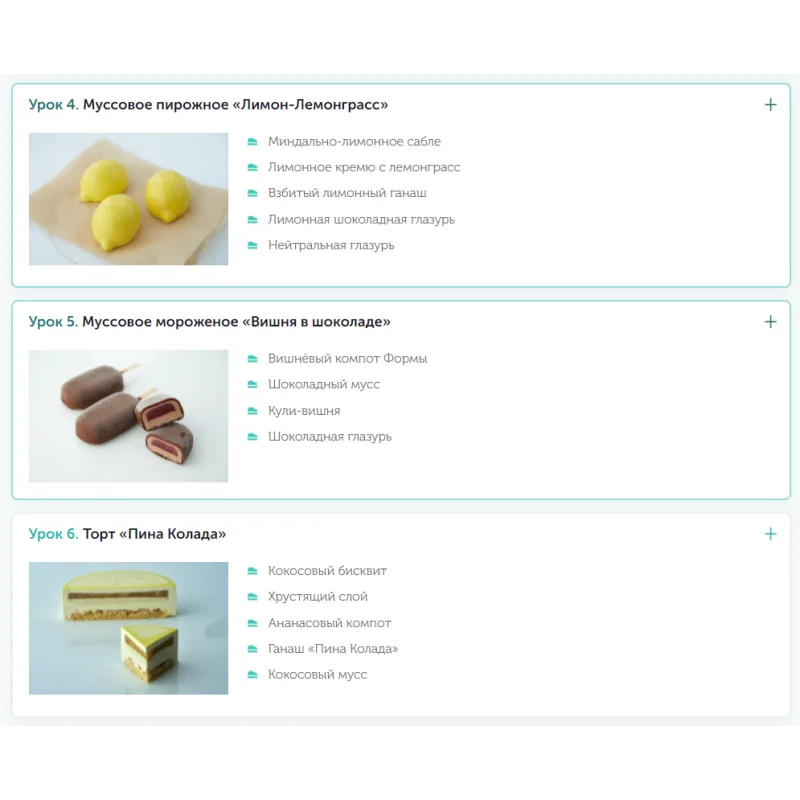 Курс по созданию муссовых тортов (Александра Овешкова)