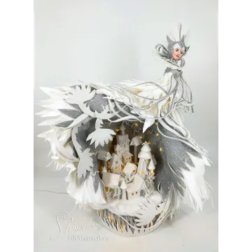 "ЗИМУШКА-ЗИМА" (Объемная композиция с подсветкой) Фом-арт (Татьяна Шмелёва)