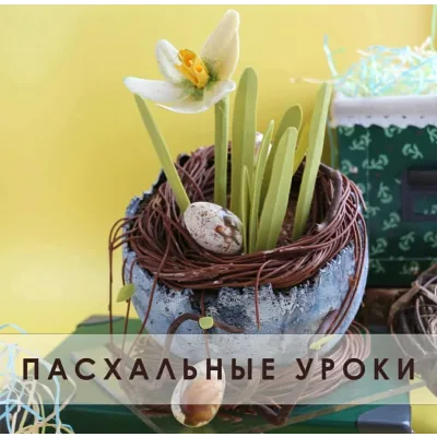 Торт "Пасхальное гнездо" (Ксения ПаниМарципани)