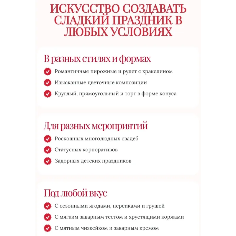 Десерты с цветами из молочной сахарной пасты (Елена Решетняк)