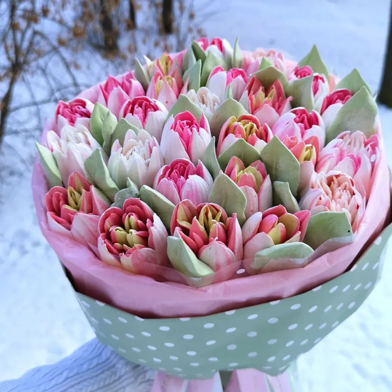 Онлайн урок "Тюльпаны из зефира" (Лариса Лазарева)