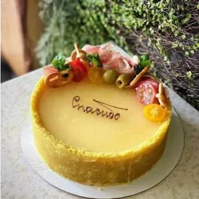 Чизкейк Курица-Карри-Ананас (brutal_cakes)