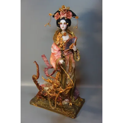 Запись онлайн мастер-класса "Азиатская принцесса и дракончик" (Наталья Филинова)