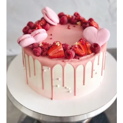 [Make Cake] Бисквитный торт «Йогурт-лесные ягоды» (Анастасия Лазарева)