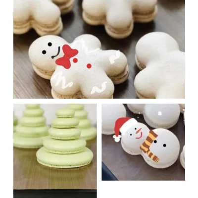 Новогодние трафареты для макарон (Александра Сенина)