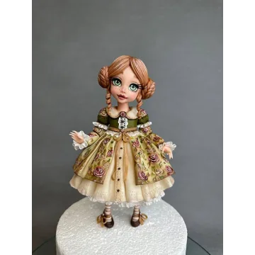 [Kabilova school] Видеоурок «Кукла в винтажном стиле» (Диля Кабилова)