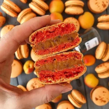 Онлайн-урок крышечки макарон + начинки (grechastya)