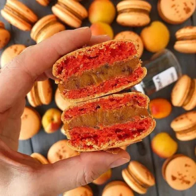 Онлайн-урок крышечки макарон + начинки (grechastya)