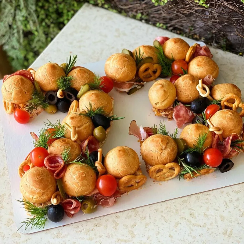 Профитроли "Цифры" (brutal_cakes)