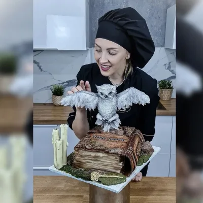 Мастер класс 3д торт “Книга” (Ольга Громак, gromak_cake_omsk)