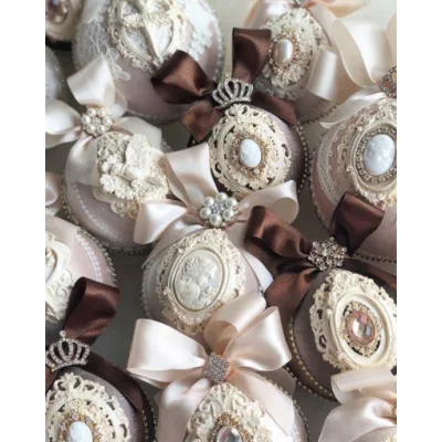 Мастер-класс Бархатные елочные игрушки (Анастасия Костина)