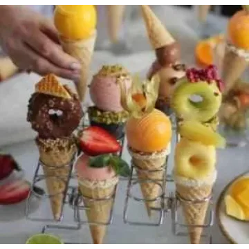 Чизкейки в вафельном рожке (Анастасия Сдобникова)