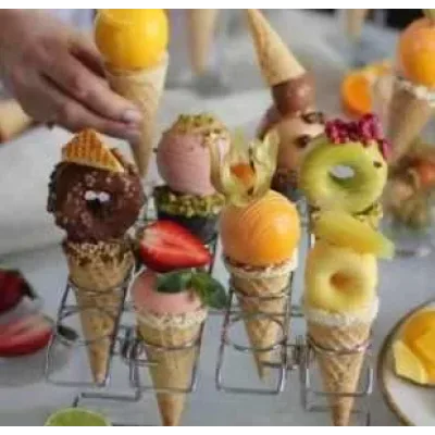 Чизкейки в вафельном рожке (Анастасия Сдобникова)