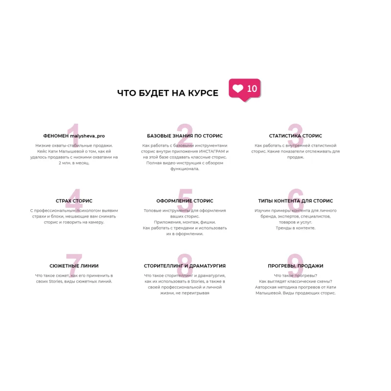 Pro Сторис (Катя Малышева, malysheva.pro)