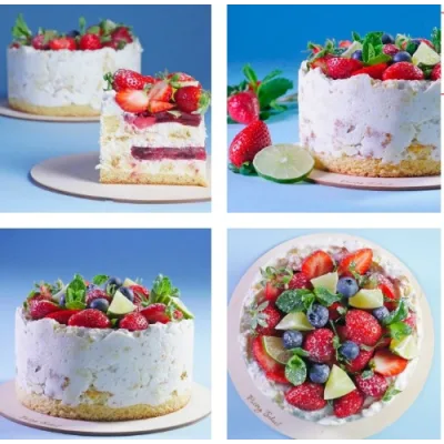 [Pastry-School]Торт «Клубника со сливками» (Елена Крохмаль)